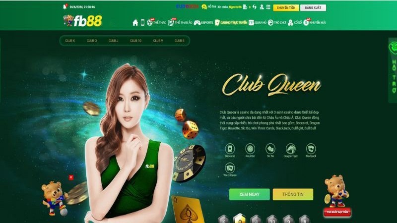 Casino FB88 thu hút nhiều lượt tham gia của cược thủ